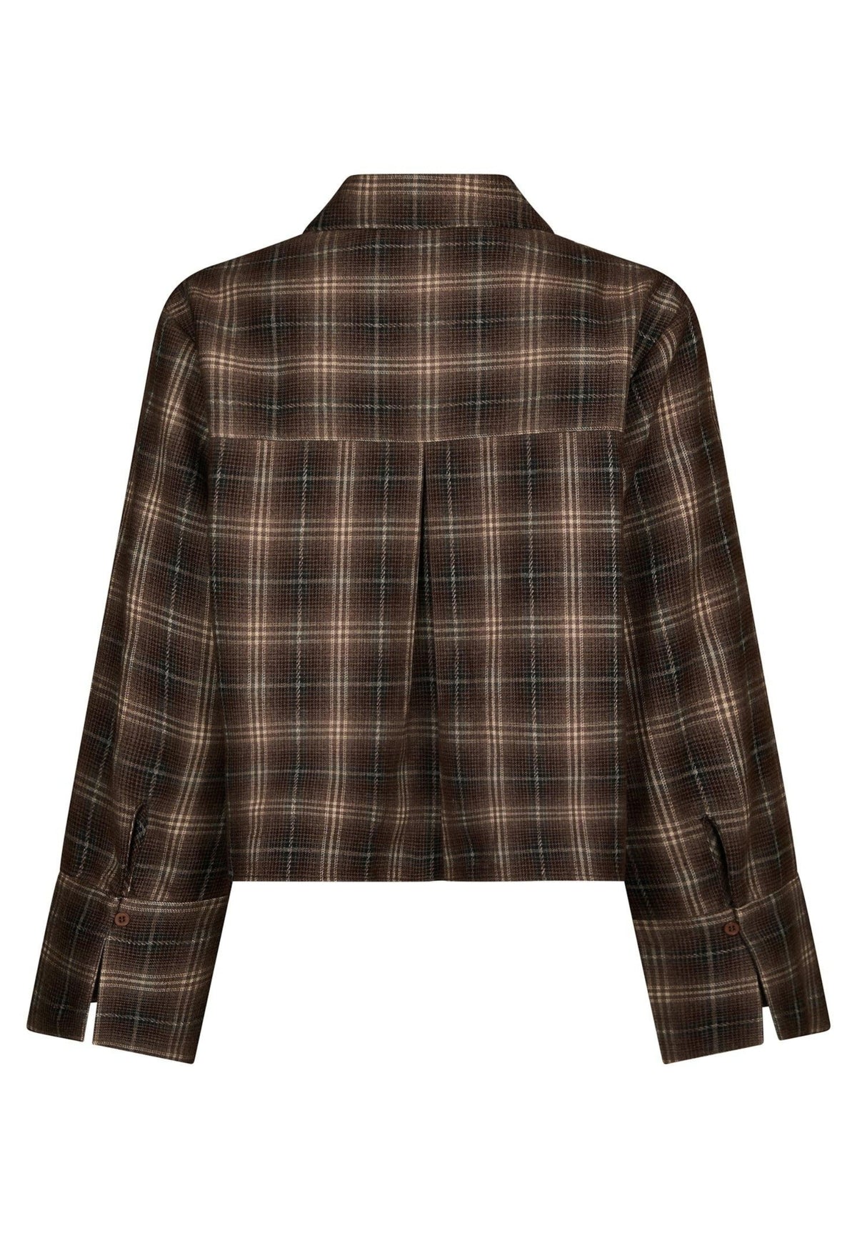 171705 Jaylin Flannel Check Shirt_Dark Taupe_Packshot_1