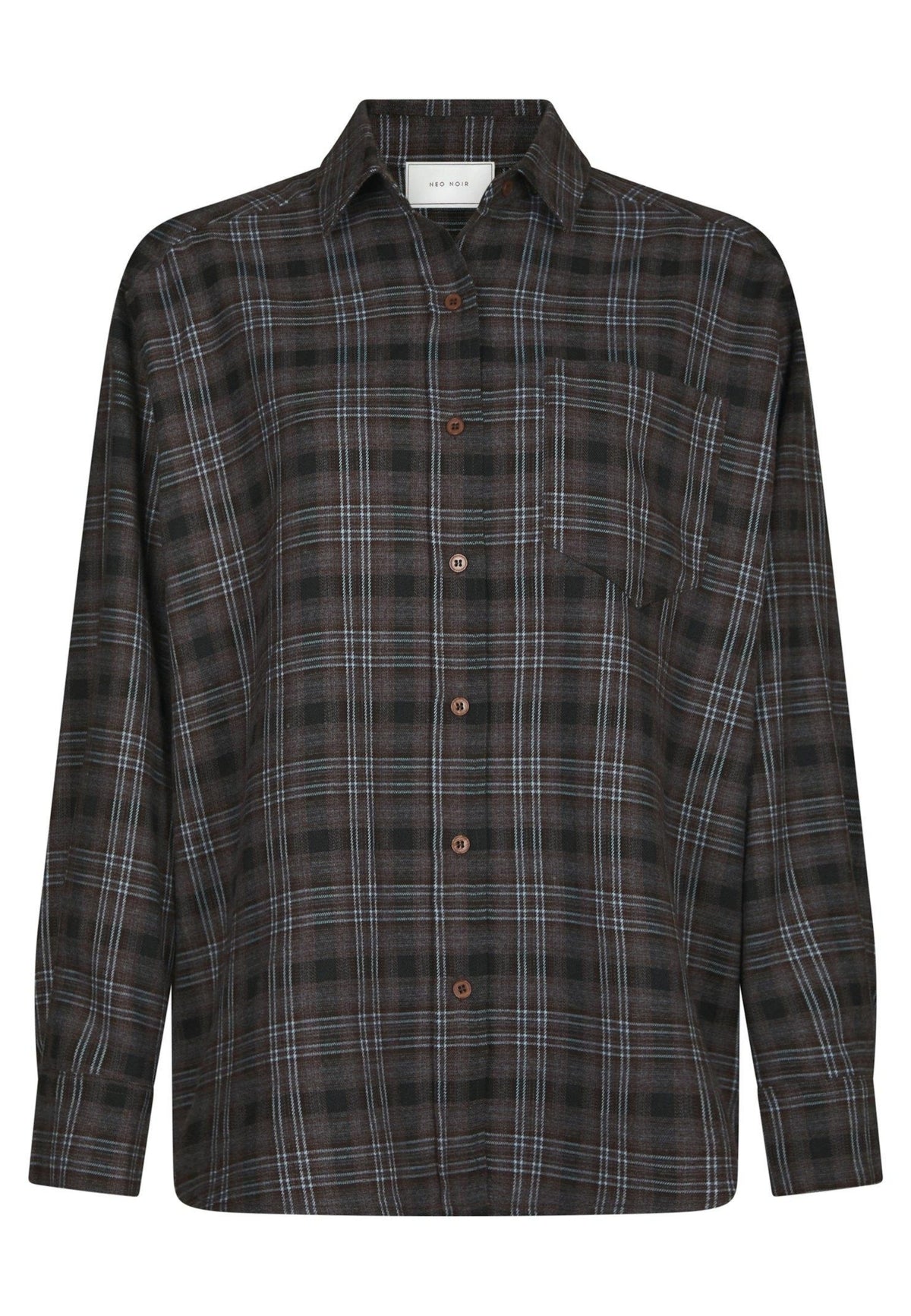 171678 Dalma Flannel Check Shirt_Warm Grey_Packshot_0