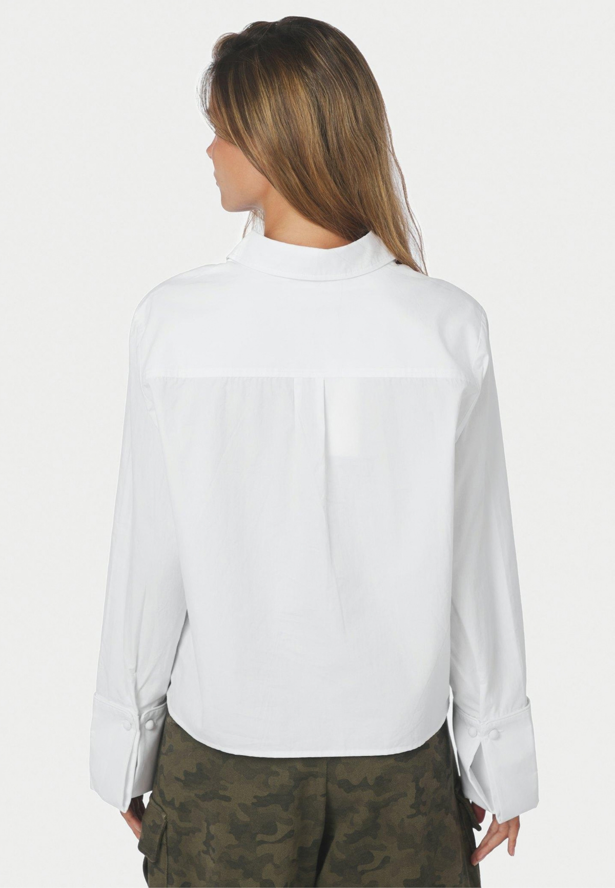 170424 Cam Poplin Shirt_Off White_Model_2
