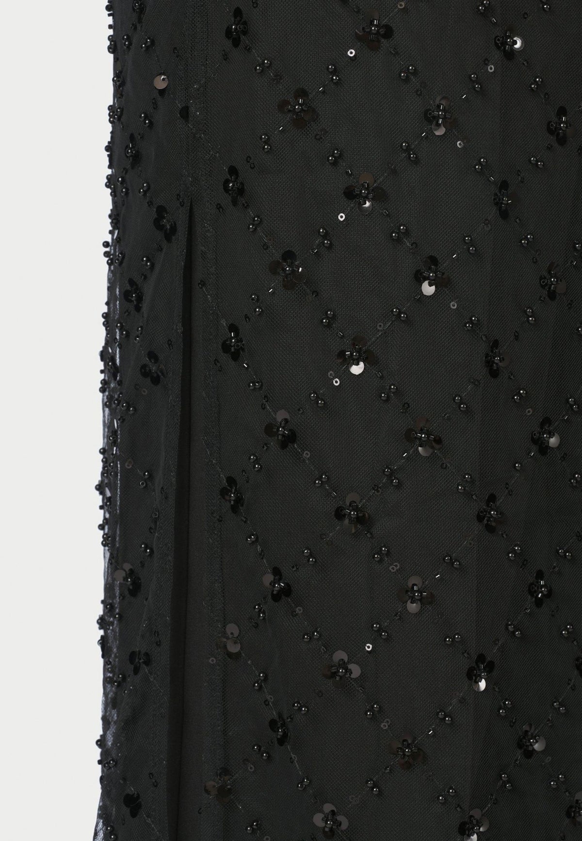 171049 Vianey Mesh Deco Skirt_Black_Model_1