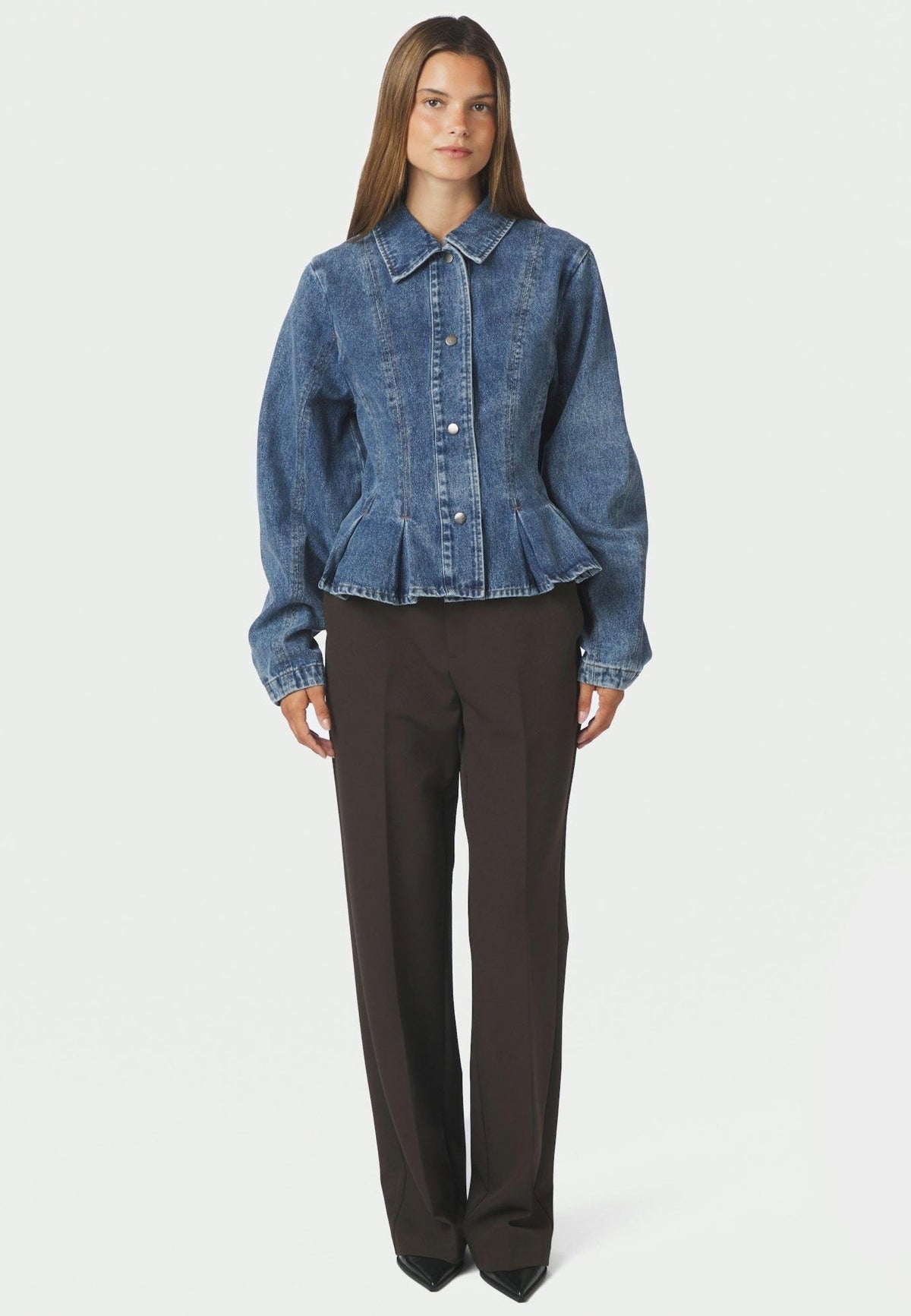 169549 Rivora Denim Peplum Jacket_Blue_Model_3
