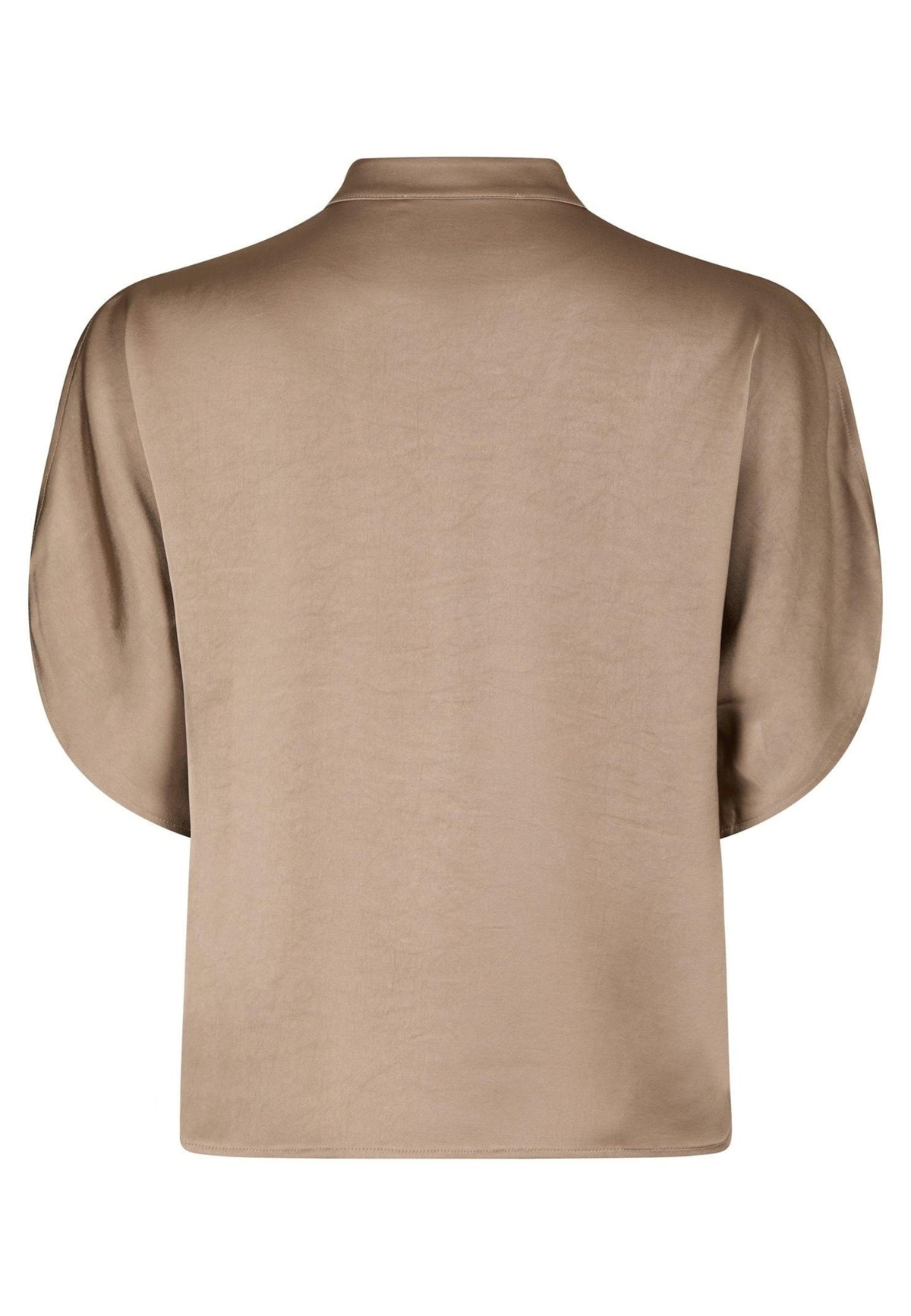 168286 Anelle Heavy Sateen Blouse_Dark Taupe_Packshot_1