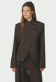 170815 Tiria Structure Blazer_Dark Brown_Model_0