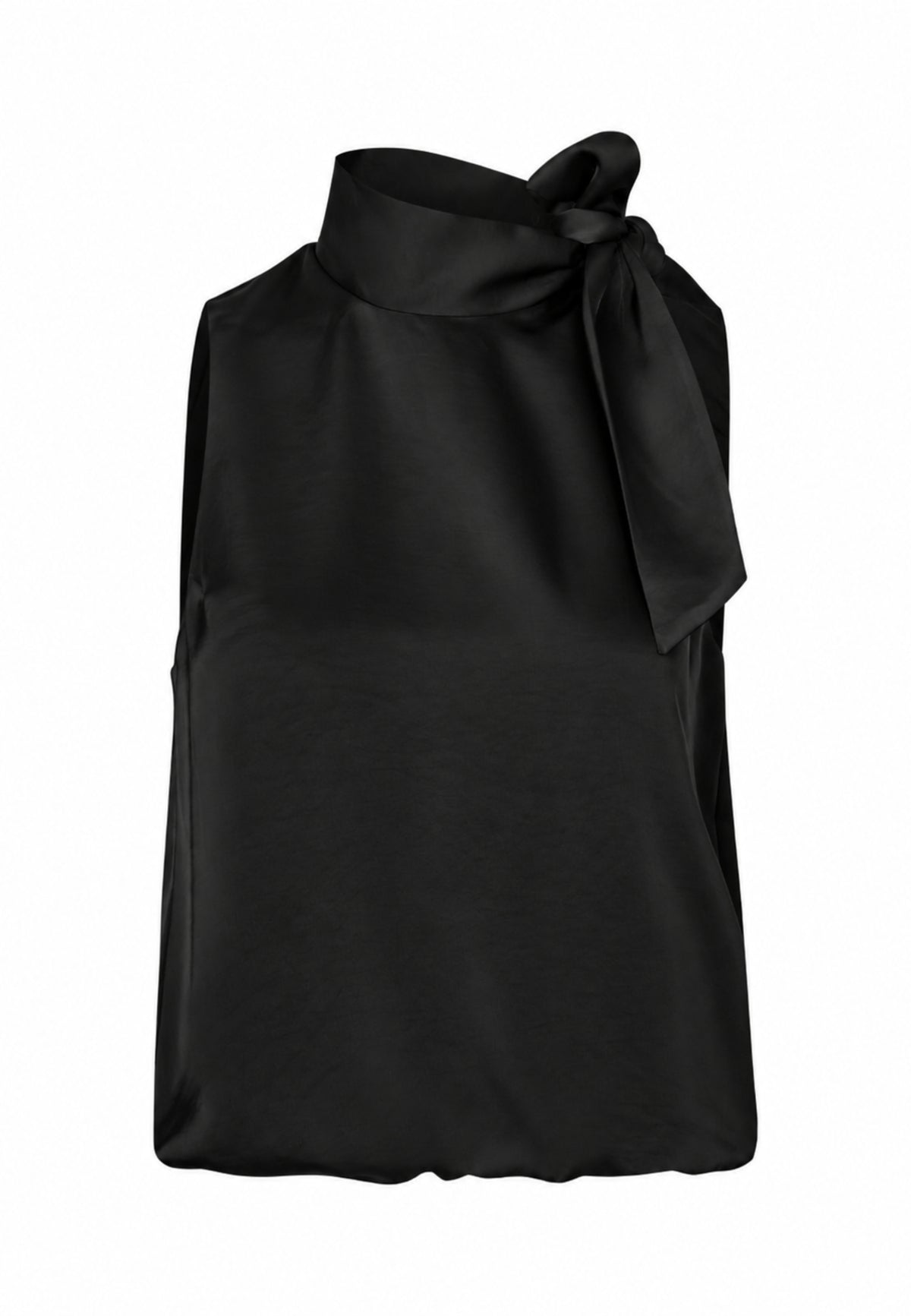167457 Deda Satin Top_Black_Packshot_0