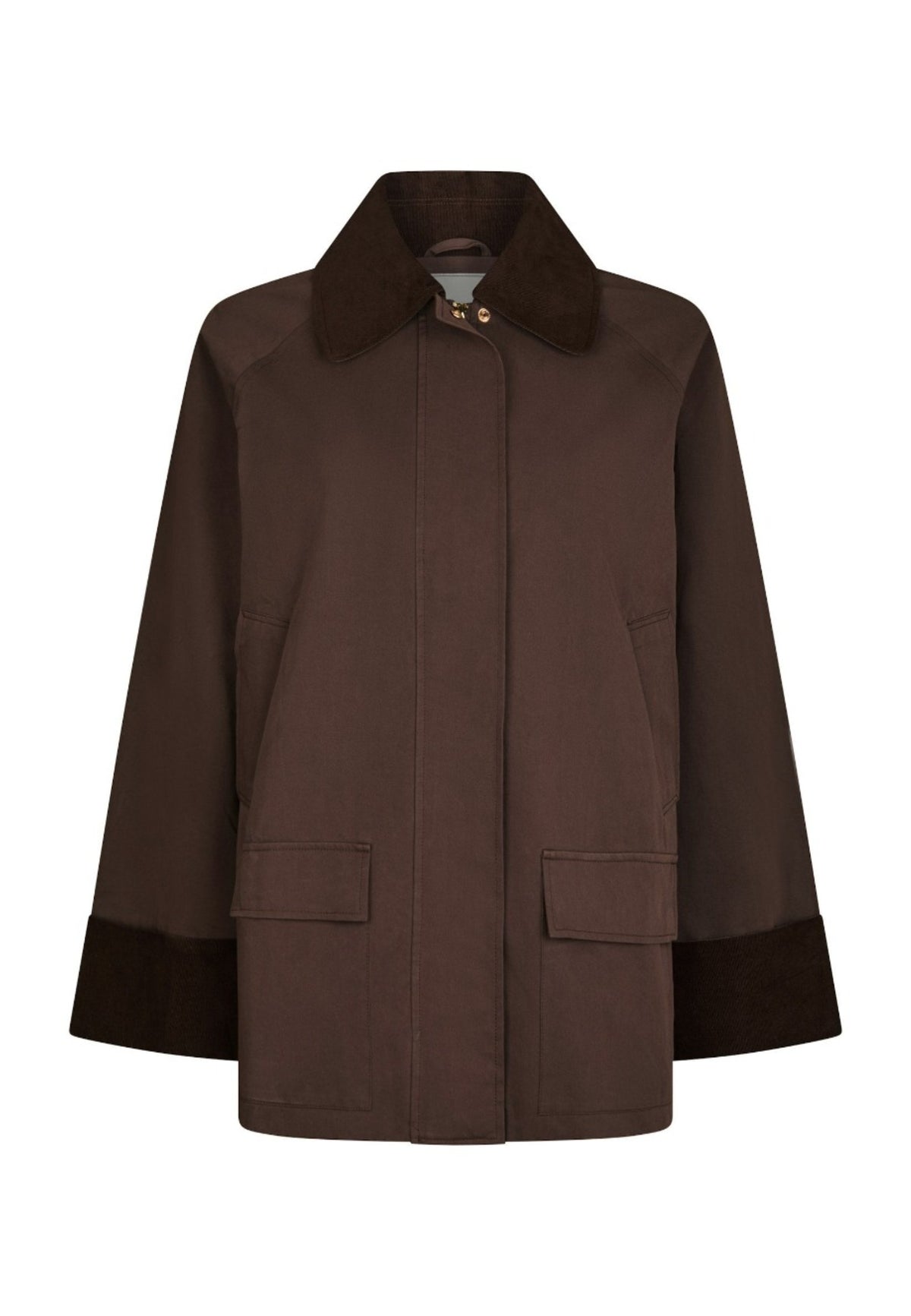 167179 Anasia Cord Jacket_Dark Brown_Packshot_0