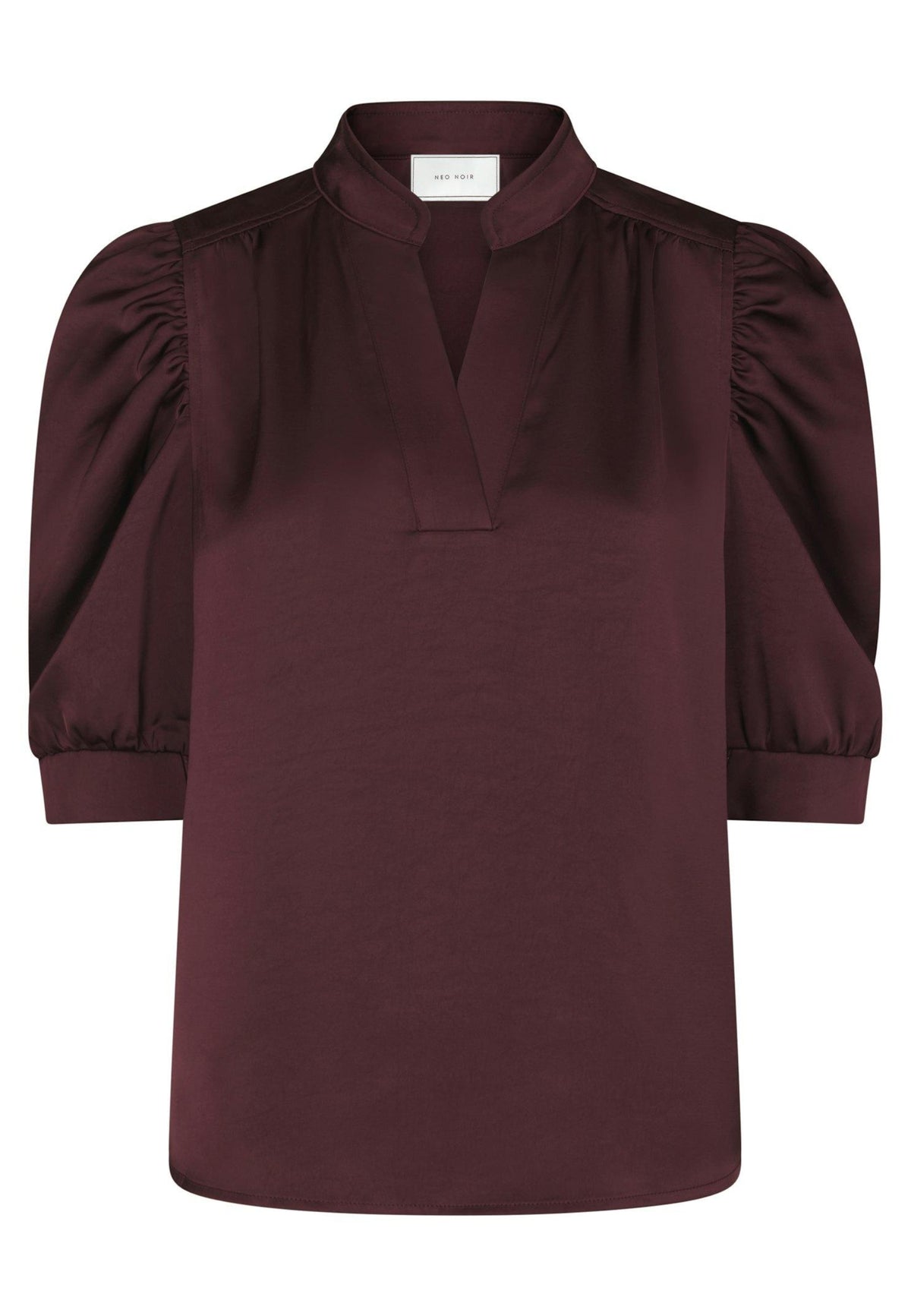 162590 Roella Heavy Sateen Blouse_Burgundy_Packshot_0