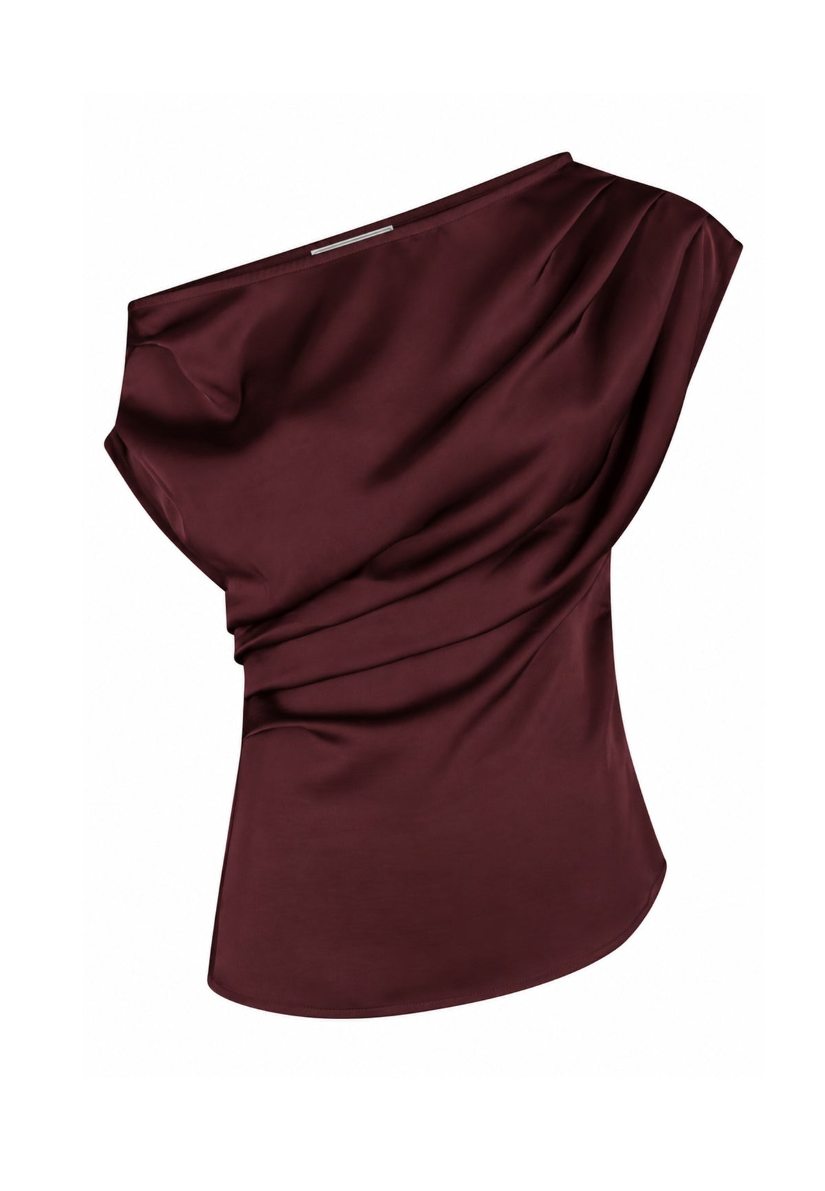 171629 Dabelle Heavy Sateen Top_Burgundy_Packshot_0