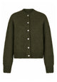 171630 Esana Solid Fluffy Knit Cardigan_Army_Packshot_0