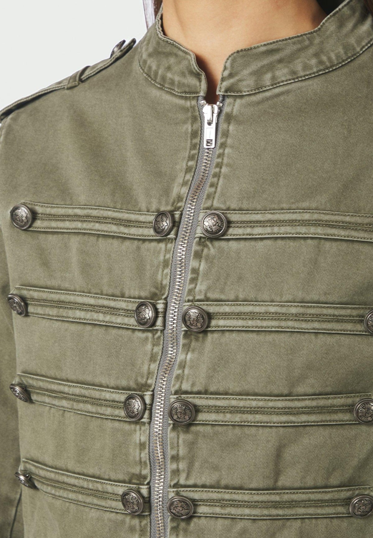 169610 Sivena Denim Jacket_Army_Model_1