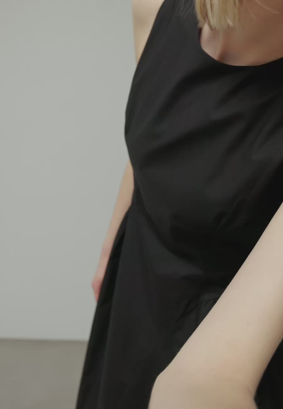 169579 Lora Poplin Dress_Black_Video_0