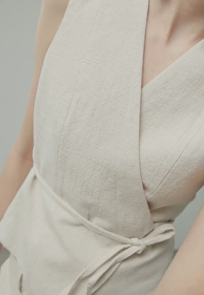 169563 Tega Ramie Shorts_Natural_Video_0