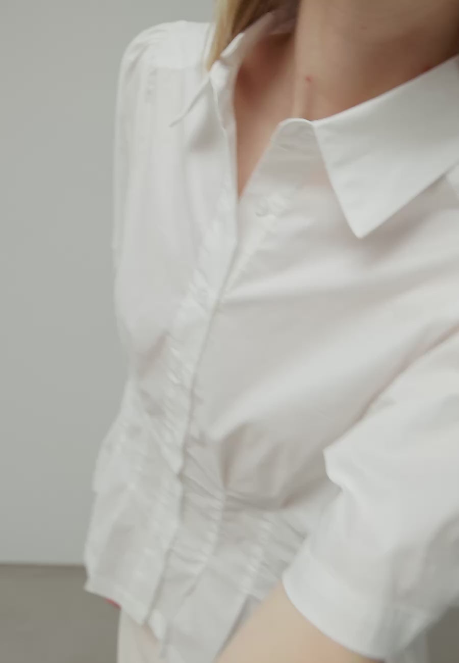 168932 Galara Poplin Shirt_White_Video_0
